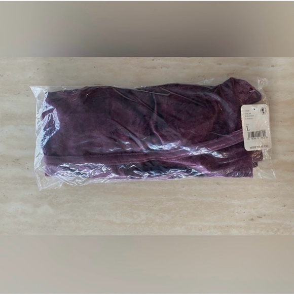 Free People Intimately All Night Velvet Tunic In Fig Jam Size Large - Picture 7 of 10